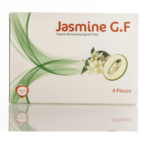 جاسمين جي اف تحاميل نسائية لتنظيف وعلاج الجفاف المهبلي 4تحاميل مهبليه.113619