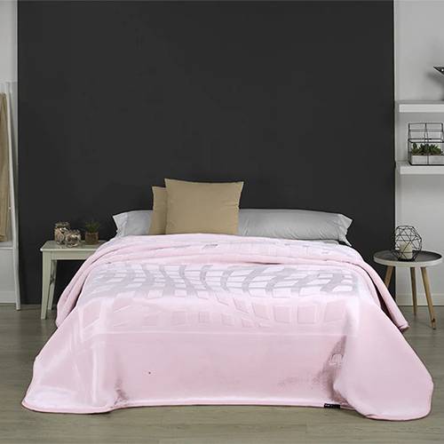 مورا بطانية سيرينا حفر ساده مجوز 240x220سم بينك موديل رقم.J-1103