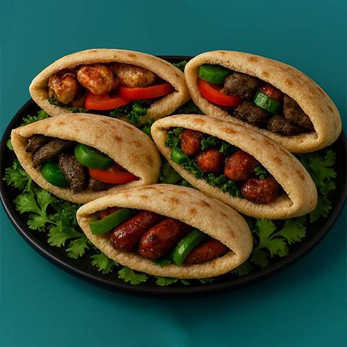 صينية تجمع 10 ساندويتشات من جميع الانواع