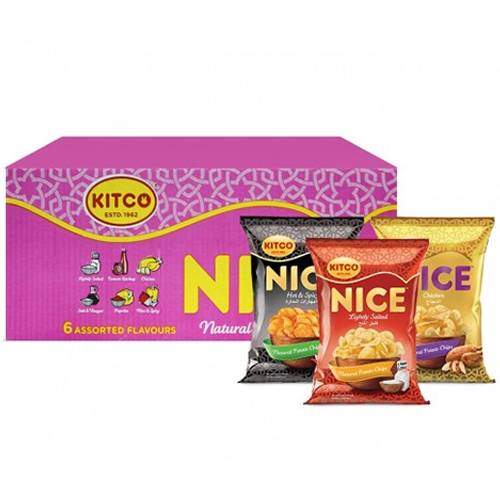 كتكو نايس رقائق شيبس 6نكهات مختلفة 22جم 20حبة