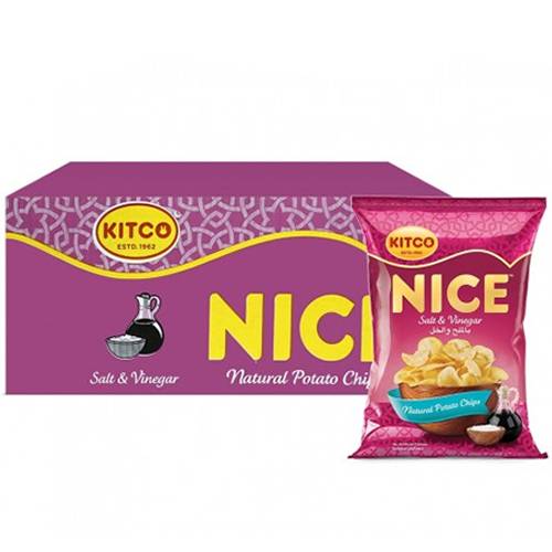 كتكو نايس رقائق شيبس بالملح والخل 22جم 20حبة