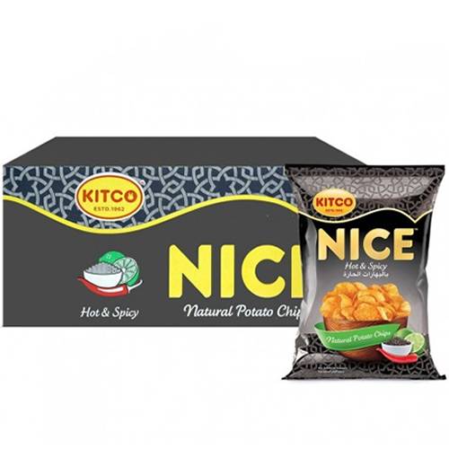 كتكو نايس رقائق شيبس بالبهارات الحارة 22جم 20حبة