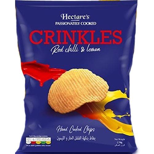 هيكترز كرينكلز رقائق شيبس بالفلفل الحار والليمون 70جم