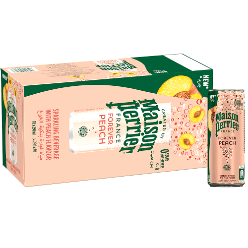 ميزون بيريه مياة فوارة بنكهة الخوخ 250مل 10حبة