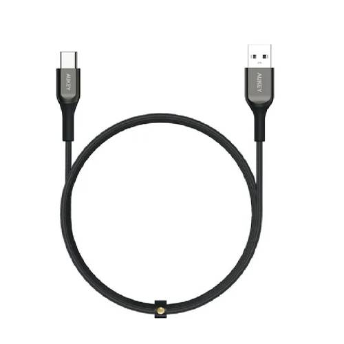 اوكي كابل مضفر USB الى Type C بطول 1.2متر اسود موديل رقم.CBAKC1 BK