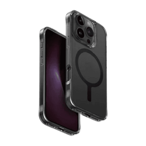 يونيك لايف برو اكستريم غطاء خلفي هجين مع ميزة ماجسيف لهاتف ايفون 16 برو ماكس فروست سموك