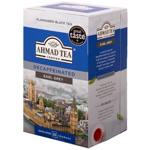 احمد تي شاي ايرل جراي منزوع الكافيين 2جم 20كيس