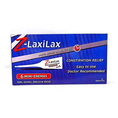 زينتا زي لاكسيلاكس حقن شرجية لعلاج الامساك 6حقن شرجية صغيرة