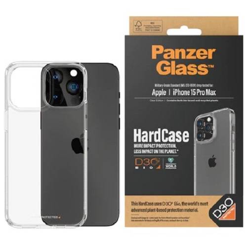 بانزر جلاس غطاء حمايه للايفون 15 برو ماكس صلبة متوافقة مع ماجسيف بتقنية D3O رقم.1175