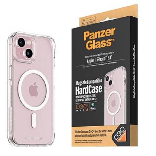 بانزر جلاس غطاء حمايه للايفون 15 صلبة متوافقة مع ماجسيف بتقنية D3O رقم.1180