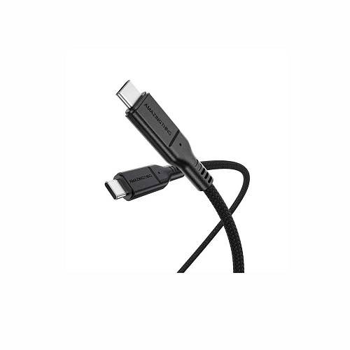 اميزنج ثينج كابل ثاندر برو مع حامل Type C الى Type C بقدره 5.0امبير 240واط جيل2 1.8م اسود