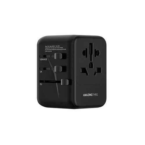 اميزنج ثينج محول للسفر اكسبلورر برو بي دي 35واط 2A و 3C اسود موديل رقم.PD035WBK