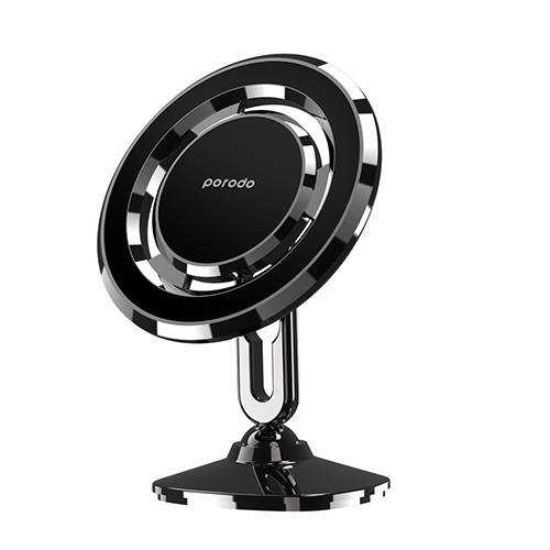 بورودو حامل مغناطيسي للسيارة دوران مجسم وتحكم متعدد الزوايا اسود