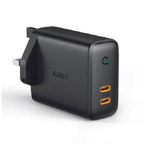 اوكي محول شاحن حائط مزدوج المنفذ 36واط PD مع الكشف الديناميكي