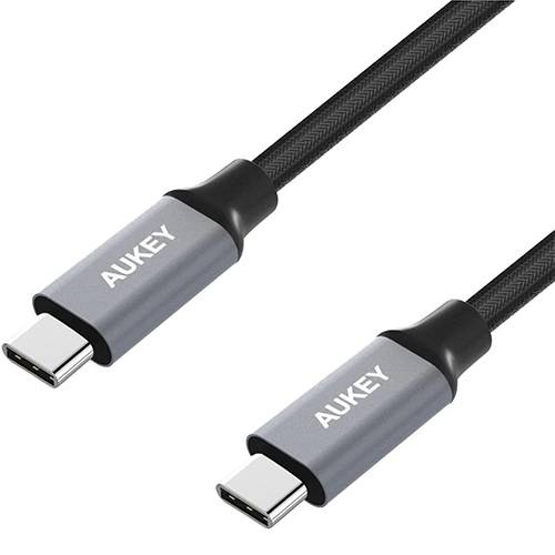 اوكي كابل USB 2.0 C الى C نايلون مضفر 1م اسود موديل رقم.CBCD5BK