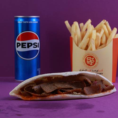 وجبة صمون مباركية لحم