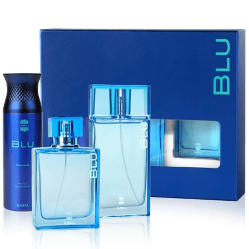 عطر اجمل بلو مجموعة هدايا للرجال 3حبة