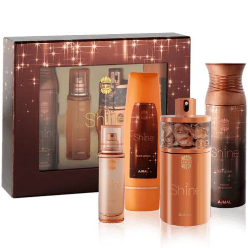 عطر اجمل شاين مجموعة هدايا للنساء 4حبة