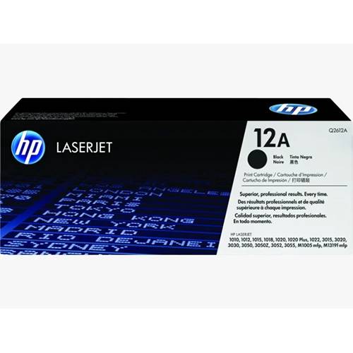 اتش بي 12A حبر طابعة ليزر جيت اصلية اسود موديل رقم.Q2612A