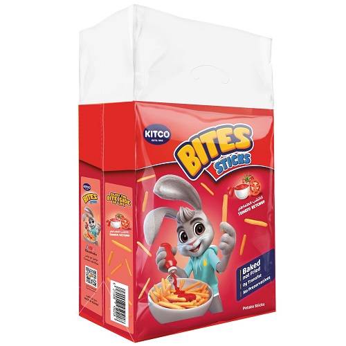 كتكو بايتس عيدان البطاط بنكهة الكاتشب 25جم 20حبة