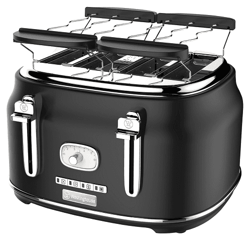 وستنجهاوس محمصة توست ريترو 4شرائح لون اسود 1750واط