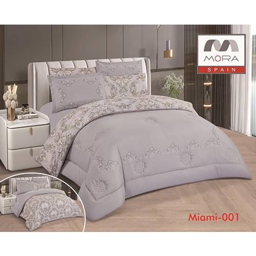مورا ميامي لحاف رقم.001 مجوز كينج 240×260سم 6قطع موديل رقم.J-1050