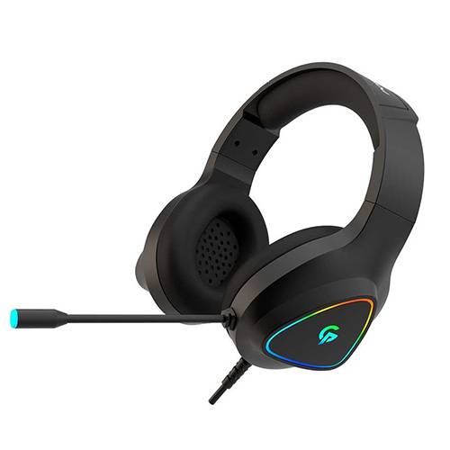 بورودو جيمينج سماعة راس RGB بصوت عالي الدقة اسود موديل رقم.PDX414BK