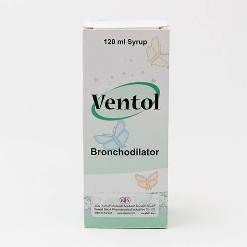 فينتول شراب لعلاج اعراض الربو وموسع للشعب الهوائية 120مل