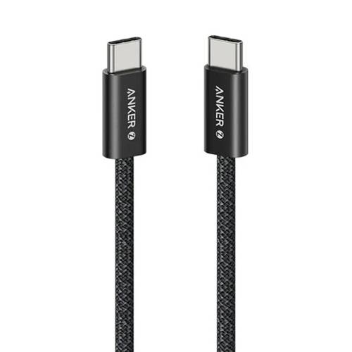 انكر زولو مضفر كابل Type C الى Type C بقدرة 240واط 0.9م اسود موديل رقم.A8060H11