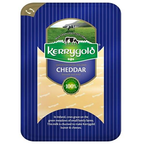 كيري جولد شرائح جبنة شيدر بيضاء 150جم