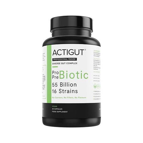 اكتِيجوت بري/برو بيوتيك مركب امعاء متنوع 55بليون 16سلالة مكمل غذائي 30كبسولة