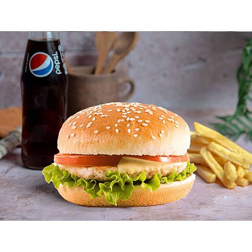 وجبة برجر دجاج