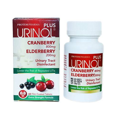 يورينول بلس 800 مجم و200مجم يدعم صحة الجهاز البولي 60قرص مغلف