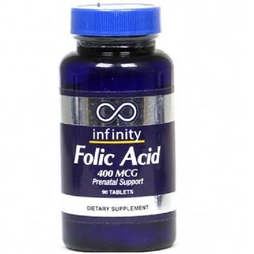 انفينيتي حمض الفوليك 400مكجم مكمل غذائي لدعم ما قبل الولادة 90قرص