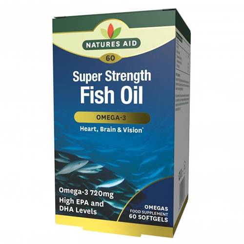 نيتشرز ايد كبسولات اوميجا3 يحافظ علي وظائف القلب والدماغ والرؤية 60كبسولة هلامية