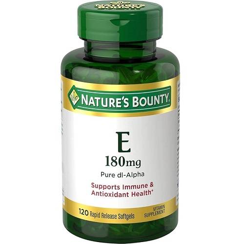 ناتشرز باونتي فيتامين ھ 180مجم 400وحدة دولية يدعم صحة المناعة ومضادة للاكسدة 120كبسولة هلامية