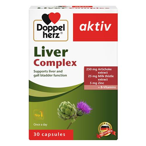 دوبلهيرز اكتيف ليفر كومبلكس مكمل غذائي لدعم وظائف الكبد والمرارة 30كبسولة