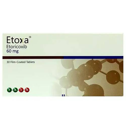 اتوكسا 60مجم مسكن للالم ومضاد للالتهاب المفاصل والعظام 30قرص مغلف