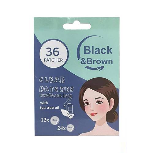 بلاك اند براون لاصقات ازالة حب الشباب بزيت شجرة الشاي 36لاصقة