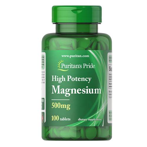 بيوريتانز برايد اقراص مغنيسيوم عالي الفاعلية 500مجم يدعم صحة العظام 100قرص