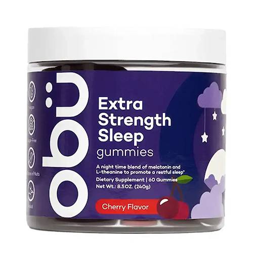 اوبو اكسترا سترينث للنوم مكمل غذائي لتعزيز الاسترخاء وتحسين جودة النوم بنكهة الكرز 60حلاو
