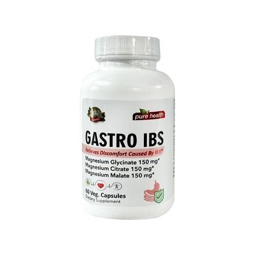 بيور هيلث جاسترو اي بي اس مكمل غذائي لتخفيف الانزعاج 60كبسولة نباتية