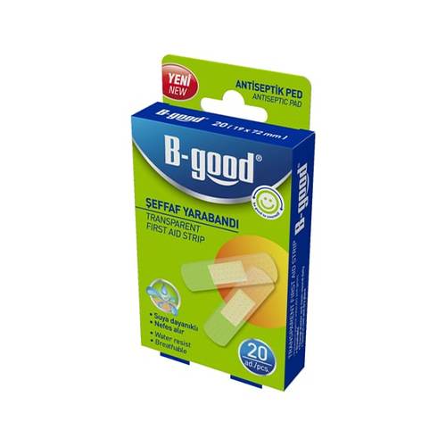 بي جود لاصقة اسعافات اولية شفافة 20قطعة