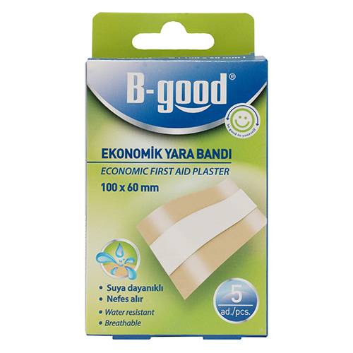 بي جود لاصقة اسعافات اولية اقتصادية 100مم×60مم 5قطع