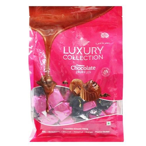مجموعة فاخرة ترافل بكريمة الشوكولاتة وردي 800جم