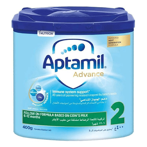 ابتاميل ادفانس 2 تركيبة متابعة حليب للاطفال من6الي12شهر 400جم