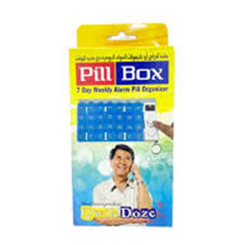 كويك دوز صندوق حبوب منظ اسبوعي مع منبه لمدة 7 ايام