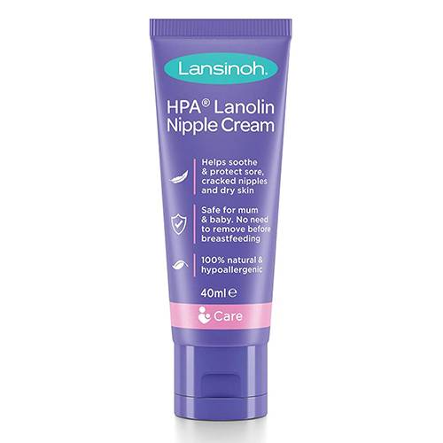 لانسينوه اتش بي ايه لانولين كريم لعلاج حلمات الثدي الملتهبة وتشققات الجلد 40مل