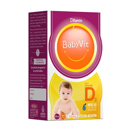 ديتامين بيبي فيت فيتامين د3 400IU قطرات 10مل