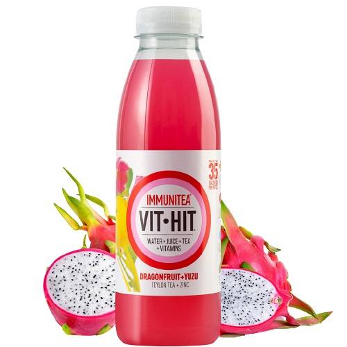 فيت هيت مشروب المناعة بنكهة دراغون فروت ويوزو 500مل